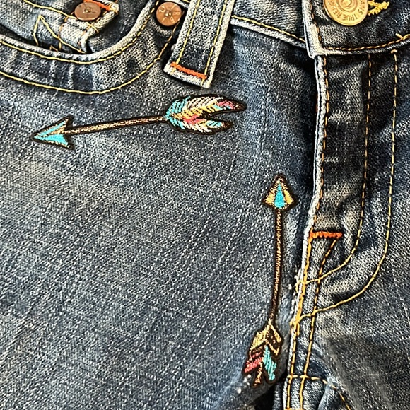 Vintage True Religion Joey low rise flare jeans size 28 - Picture 5 of 11